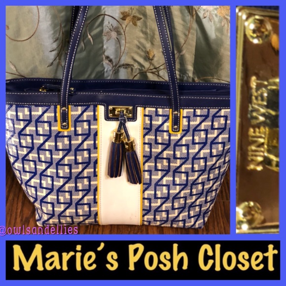 geometric print handbag